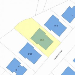 25 Tanglewood Rd, Newton, MA 02459 plot plan
