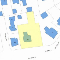 943 Boylston St, Newton, MA 02461 plot plan
