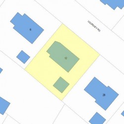12 Locksley Rd, Newton, MA 02459 plot plan