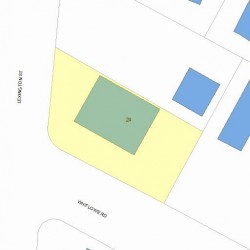 24 Lexington St, Newton, MA 02465 plot plan