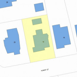 19 Forest St, Newton, MA 02461 plot plan