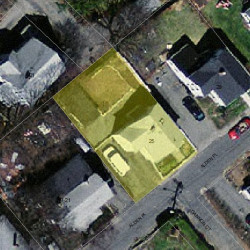 25 Alden Pl, Newton, MA 02465 aerial view