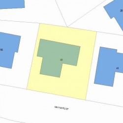 49 Maynard St, Newton, MA 02465 plot plan