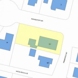 161 Parmenter Rd, Newton, MA 02465 plot plan