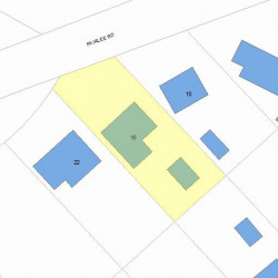 16 Fairlee Rd, Newton, MA 02468 plot plan