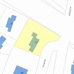 232 Collins Rd, Newton, MA 02468 plot plan