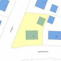 321 Auburndale Ave, Newton, MA 02466 plot plan