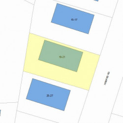 21 Hibbard Rd, Newton, MA 02458 plot plan