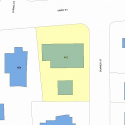 448 Ward St, Newton, MA 02459 plot plan