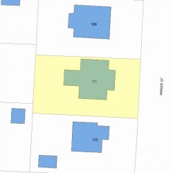 111 Parker St, Newton, MA 02459 plot plan