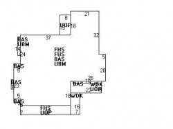 621 Centre St, Newton, MA 02458 floor plan