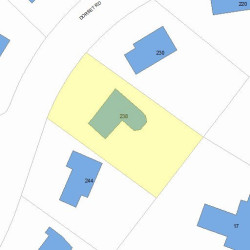 238 Dorset Rd, Newton, MA 02468 plot plan