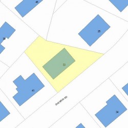 33 Sherrin Rd, Newton, MA 02462 plot plan