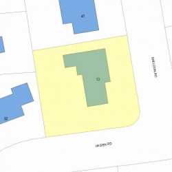 53 Sheldon Rd, Newton, MA 02459 plot plan