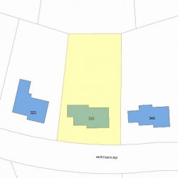 330 Hartman Rd, Newton, MA 02459 plot plan