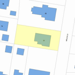 91 Walker St, Newton, MA 02460 plot plan