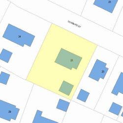 26 Lombard St, Newton, MA 02458 plot plan