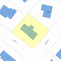 5 June Ln, Newton, MA 02459 plot plan