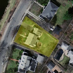 36 Bullough Park, Newton, MA 02460 aerial view