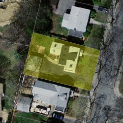15 Rangeley Rd, Newton, MA 02465 aerial view