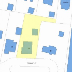 80 Prescott St, Newton, MA 02460 plot plan