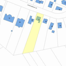 56 Charlemont St, Newton, MA 02461 plot plan