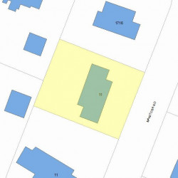 11 Manitoba Rd, Newton, MA 02468 plot plan