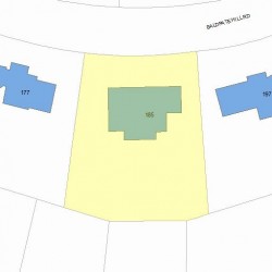 185 Baldpate Hill Rd, Newton, MA 02459 plot plan