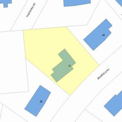 36 Brandeis Rd, Newton, MA 02459 plot plan