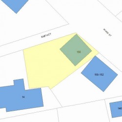 156 River St, Newton, MA 02465 plot plan