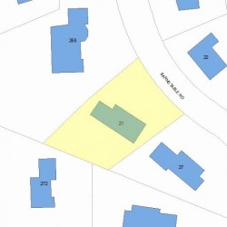 21 Barnstable Rd, Newton, MA 02465 plot plan