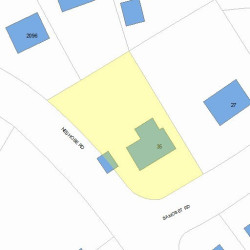 35 Samoset Rd, Newton, MA 02468 plot plan