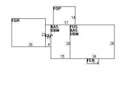 256 Dedham St, Newton, MA 02461 floor plan