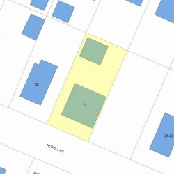 31 Newell Rd, Newton, MA 02466 plot plan