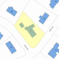 75 Rachel Rd, Newton, MA 02459 plot plan