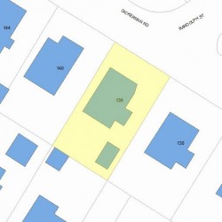 136 Dickerman Rd, Newton, MA 02461 plot plan