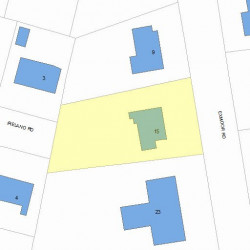 15 Exmoor Rd, Newton, MA 02459 plot plan