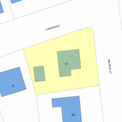 157 Melrose St, Newton, MA 02466 plot plan