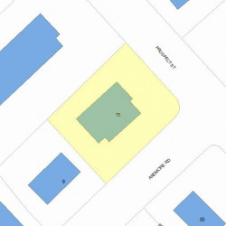 75 Prospect St, Newton, MA 02465 plot plan