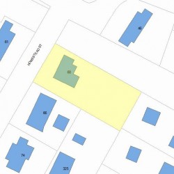 60 Homestead St, Newton, MA 02468 plot plan