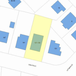 139 Crafts St, Newton, MA 02460 plot plan