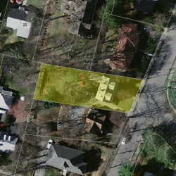 75 Langdon St, Newton, MA 02458 aerial view