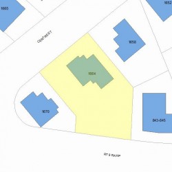 1664 Centre St, Newton, MA 02461 plot plan