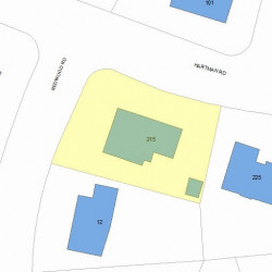 215 Hartman Rd, Newton, MA 02459 plot plan