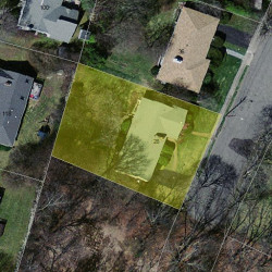 28 Boulder Rd, Newton, MA 02459 aerial view