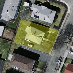 25 Falmouth Rd, Newton, MA 02465 aerial view