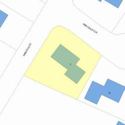 5 Graydale Cir, Newton, MA 02466 plot plan