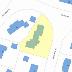 32 Quidnic Rd, Newton, MA 02468 plot plan