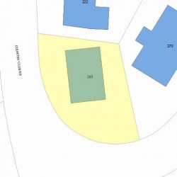 240 Country Club Rd, Newton, MA 02459 plot plan