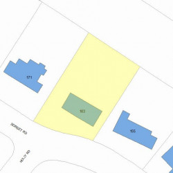 163 Dorset Rd, Newton, MA 02468 plot plan